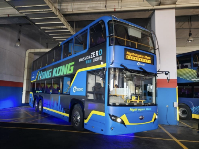 香港首輛氫能雙層巴士+加氫站　城巴計劃明年 1 月投入服務